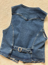 Load image into Gallery viewer, MELANIE BLUE DENIM WAISTCOAT