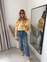 Load image into Gallery viewer, BUTTERCUP FLORAL FRILL NECK TIE BLOUSE
