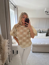 Load image into Gallery viewer, ENZO BRONZE EMBROIDERED BLOUSE