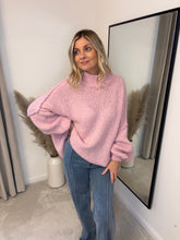 Load image into Gallery viewer, GRACIE PINK OVERSIZED KNIT JUMPER