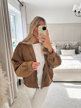 Load image into Gallery viewer, GINA CAMEL FAUX SUEDE JACKET