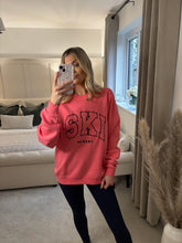 Load image into Gallery viewer, SKI PINK EMBROIDERED SWEATSHIRT