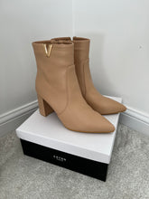 Load image into Gallery viewer, VOGUE BEIGE POINTED ANKLE BOOTS
