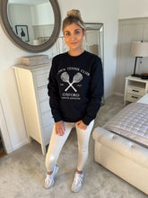Load image into Gallery viewer, HAYLEY TENNIS CLUB NAVY OVERSIZED JUMPER