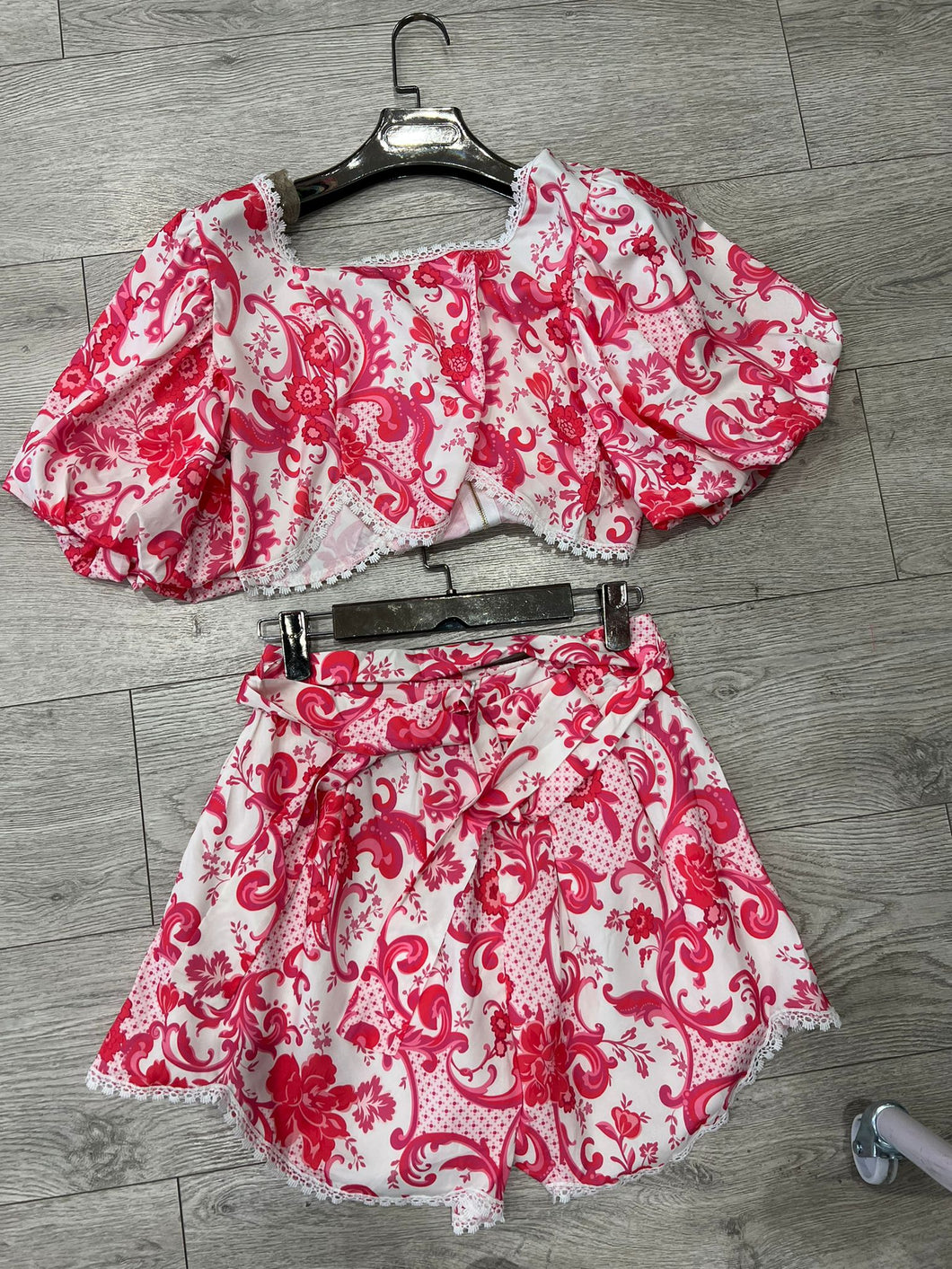 DAISY PINK SCALLOP EDGE COORD