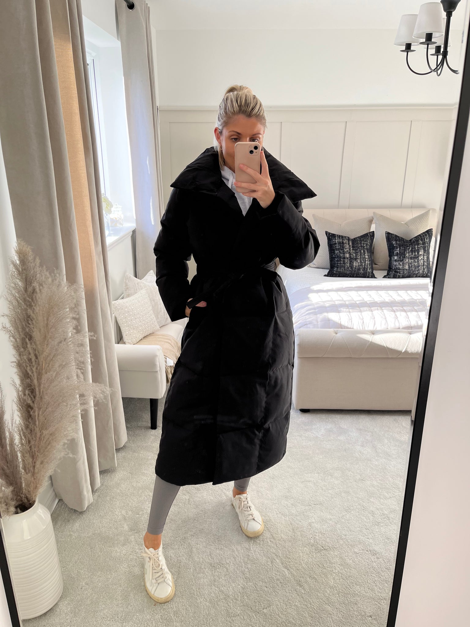 Padded sales duvet coat