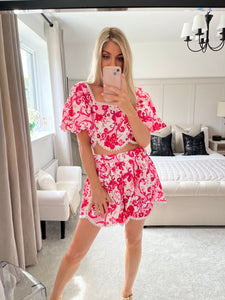 DAISY PINK SCALLOP EDGE COORD