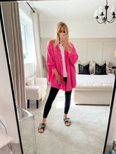 Load image into Gallery viewer, STACEY PINK CHEESECLOTH SHIRT DRESS