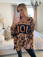 Load image into Gallery viewer, AMOUR TAN SPOT OVERSIZED JUMPER